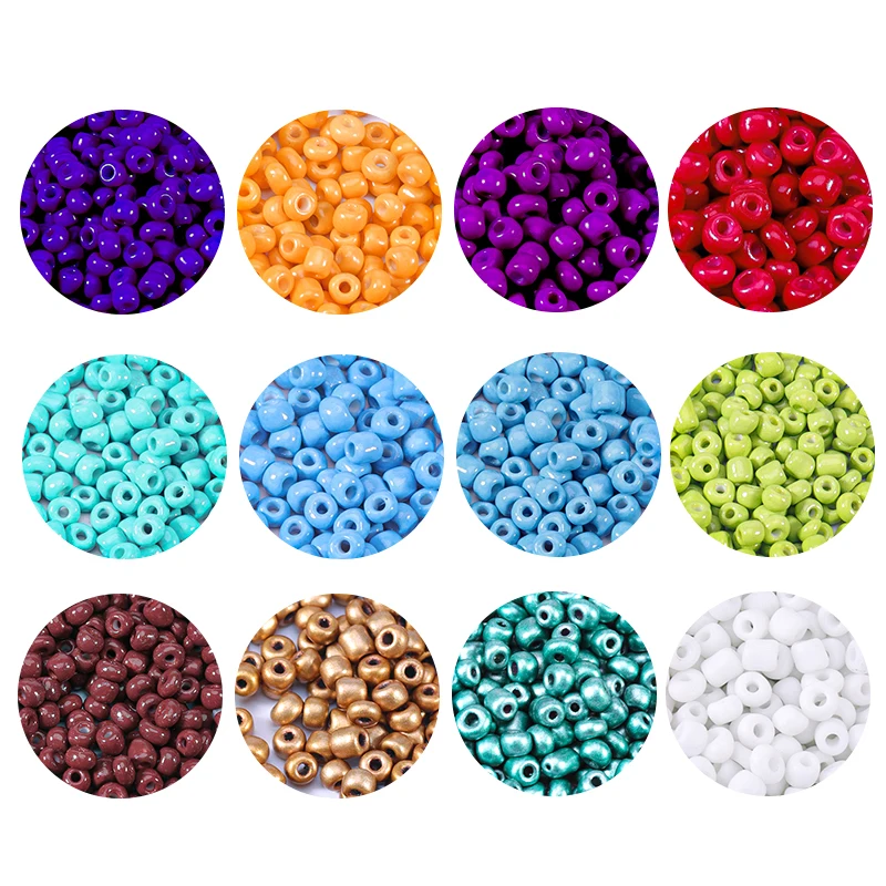 1000 Teile/los 2-4mm Glas Rocailles Runde Spacer Lose Perlen Für DIY Handwerk Material Ornament, Der Kleidung charme Zubehör – Detail 10
