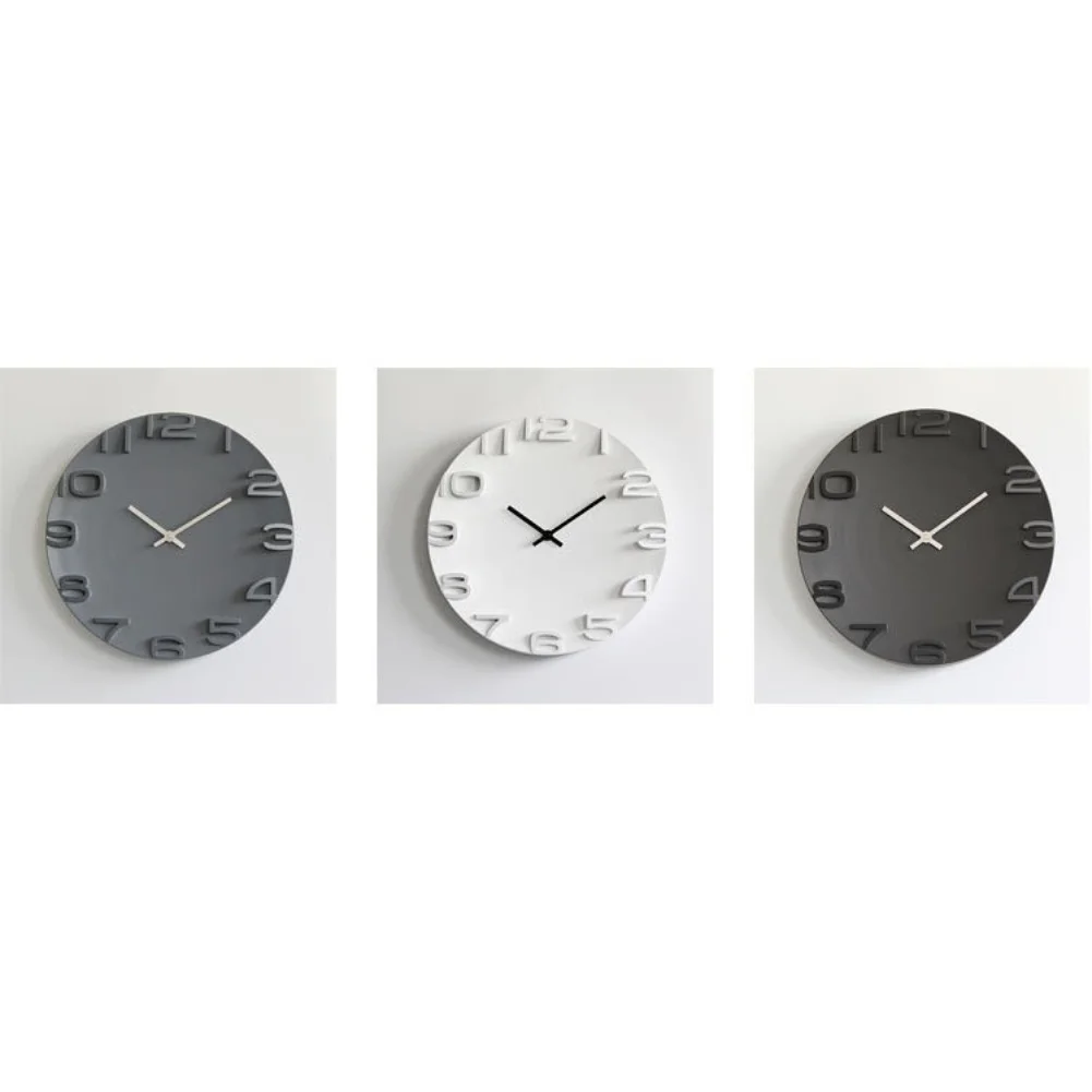 Home Aesthetic 34.8cm Digital Clock Modern Design Wall Clock Clock Battery-Powered Convenient Battery Operation