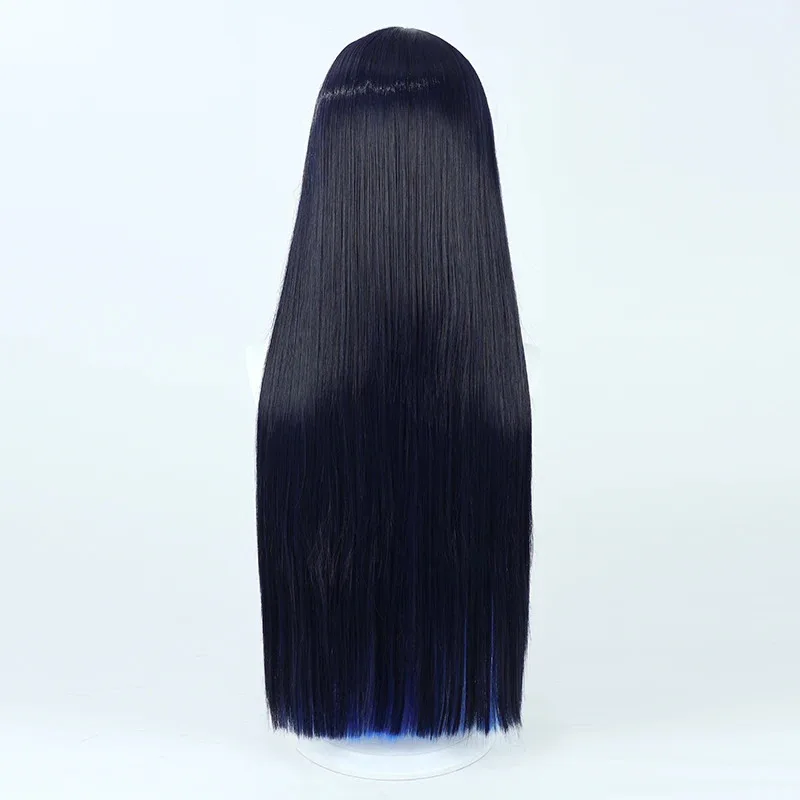 AAA 2025 Archive Jomae Saori Cosplay Halo Wig Synthetic Heat Resistant Dark Blue Long Straight Hair Halloween Roleplay Acce