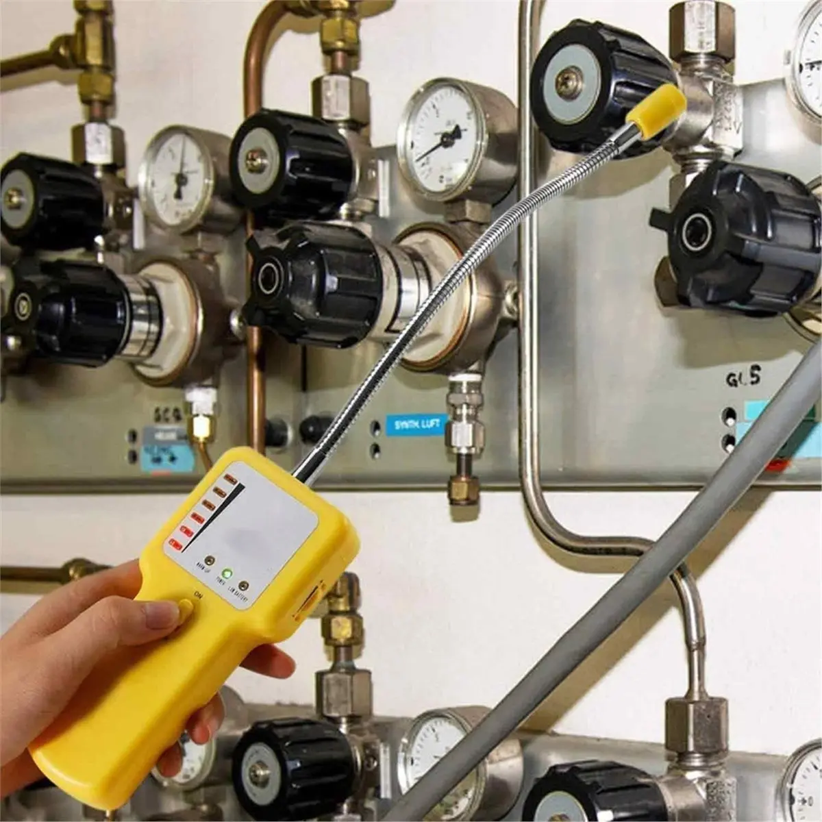 (BABQ) Gas Leak Detector for Propane, Methane, LPG, LNG, Sewer Gas - Combustible Gas Detector for Home, RV, Industrial Use