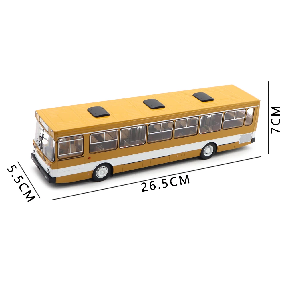 1/43 Russian City Bus Models LIAZ 5256 Diecast Mode Toy Car Bus Gifts For Father Friends