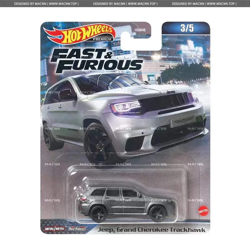 Original Hot Wheels Premium Car Fast & Furious Diecast 1/64 Vehicles Nissan Skyline GTR Porsche Cayman Boys Toys for Children