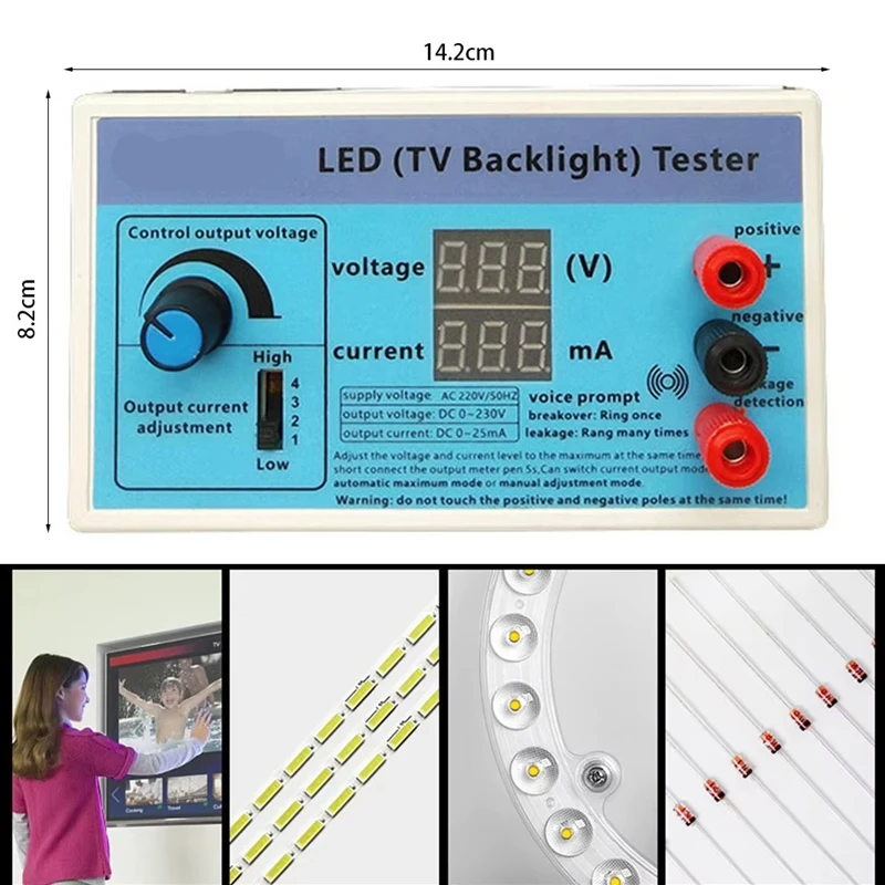 ABDJ-Multipurpose LED Strip Testing Instrument With Output Voltage And Current Display For Efficient TV Backlight EU Plug