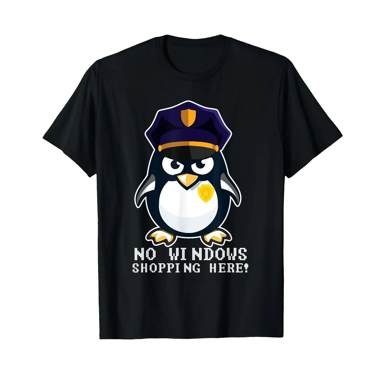No Windows Tux Linux Penguin Sudo Rm Rf Computerfreak Hacker T Shirt vintage Washed Stretched Slightly Breathable graphic homme