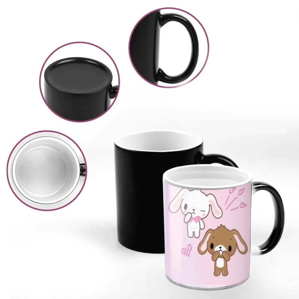 S_sugarbunnies Anime Kawaii Anime Magic Hot Cold Heat Temperature Sensitive Color-Changing Coffee Tea Milk Mug Cup