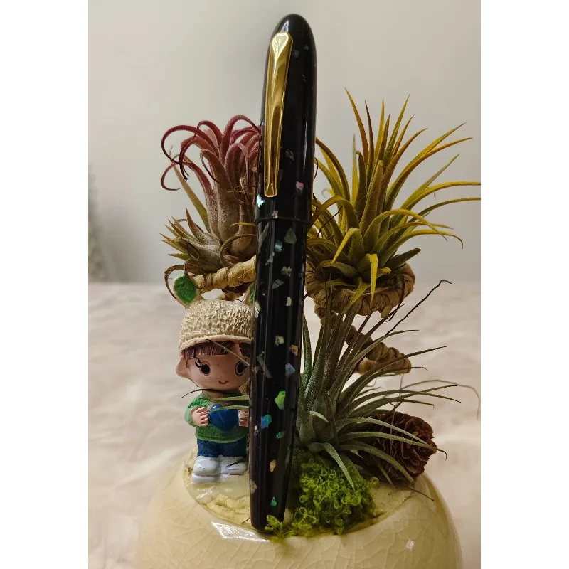Soft Elastic Pen Tip Fountain Pen Long Knife Stacked No.6 Nib 0.7 2.0mm Ink Pens School Office Luxury Writing Cillection Gift
