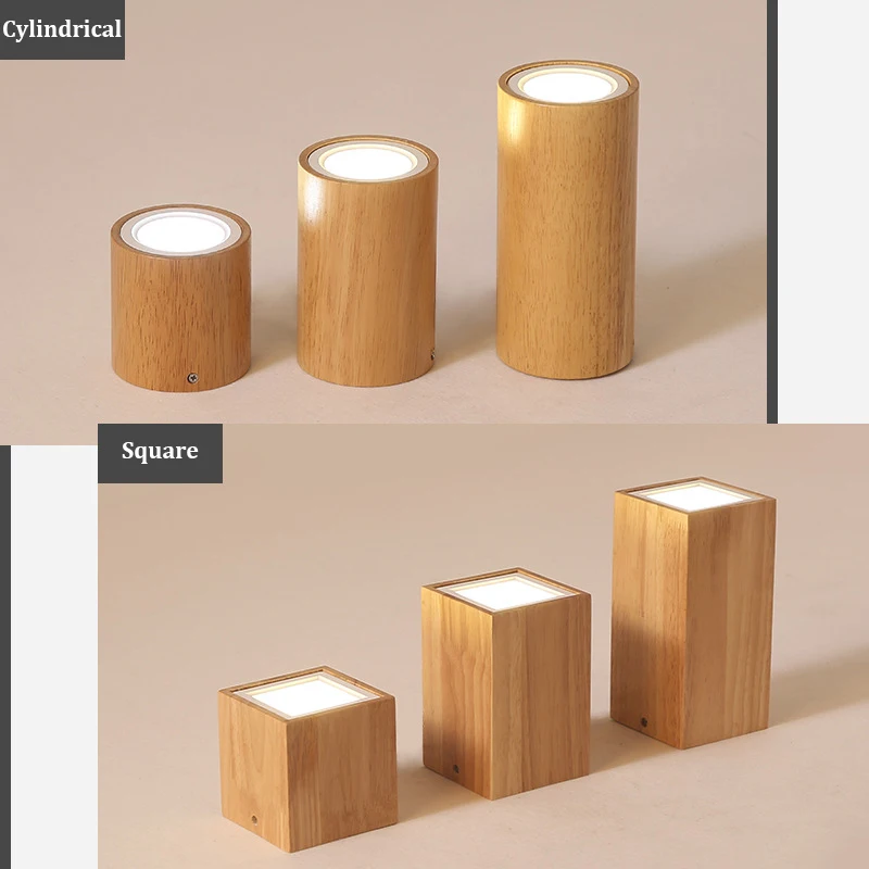 Creative Solid Wood  LED Downlight  Ceiling Lamp Clothing Store Ceiling Light Down Light Spotlight Lighting Led Spotlight