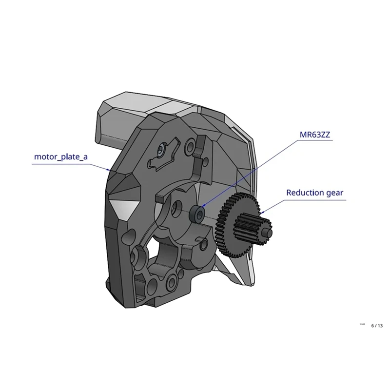 

Для комплекта шестерен экструдера HGX LITE, большая шестерня Clockwork2, закаленная сталь + шестерни PA66 HRC60 для 3D-принтера VORON2.4, комплект шестерен