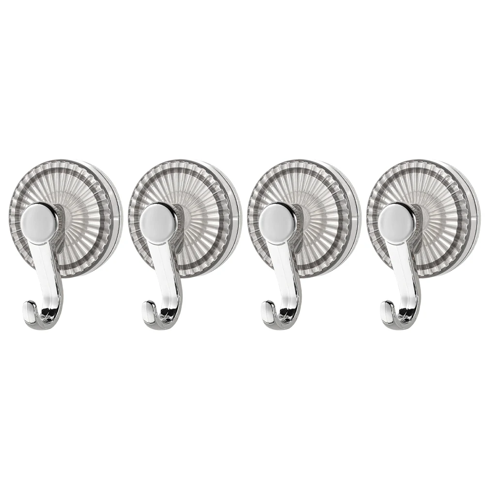 Easy Installation Suction Cup Hooks Interior Decor Strong Rubber Material Washable And Dryable 4 Pack Suction Cup