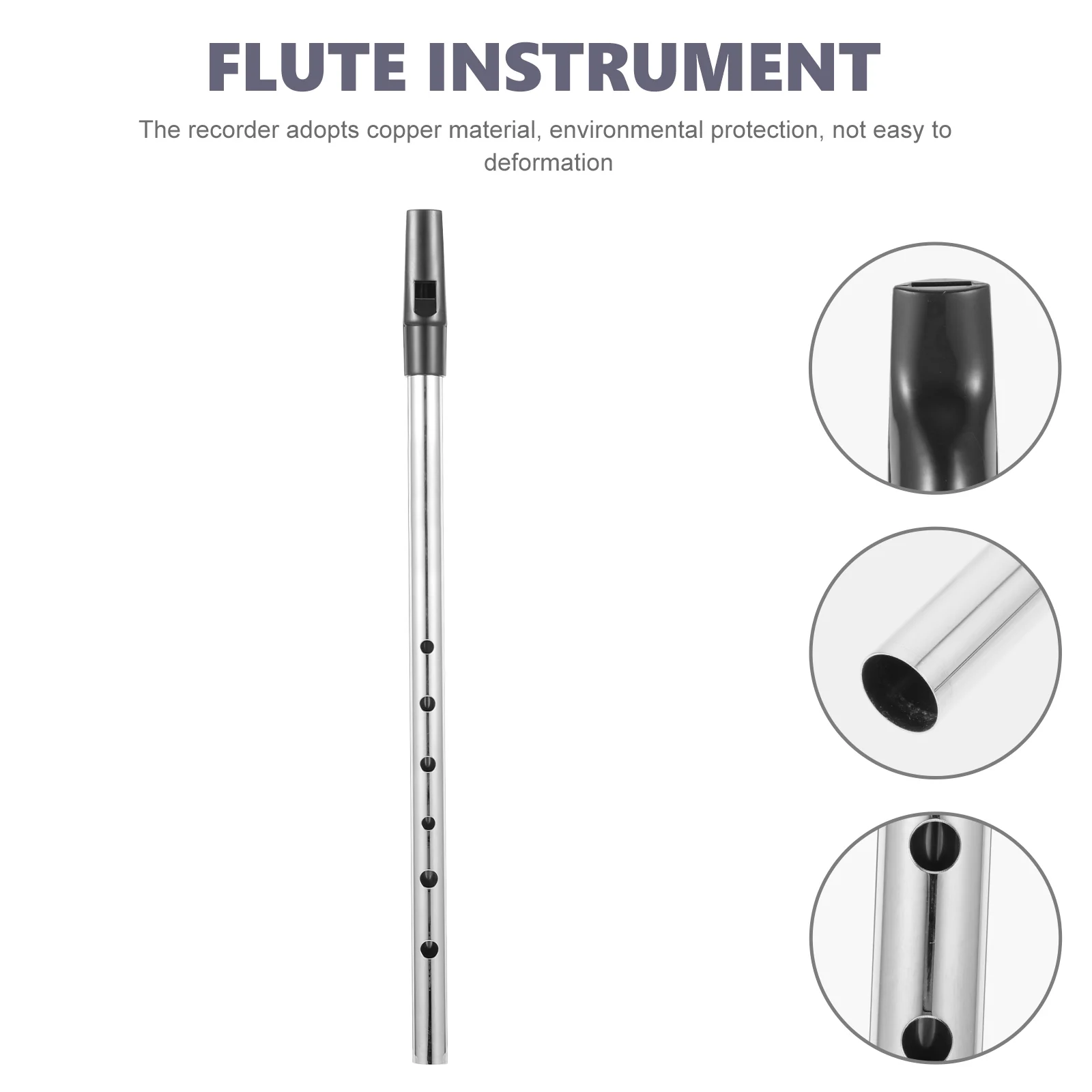 

C-tuning Rectangular Flute Portable Irish Flutes Aldult for Adukts Professional Adult Copper Child