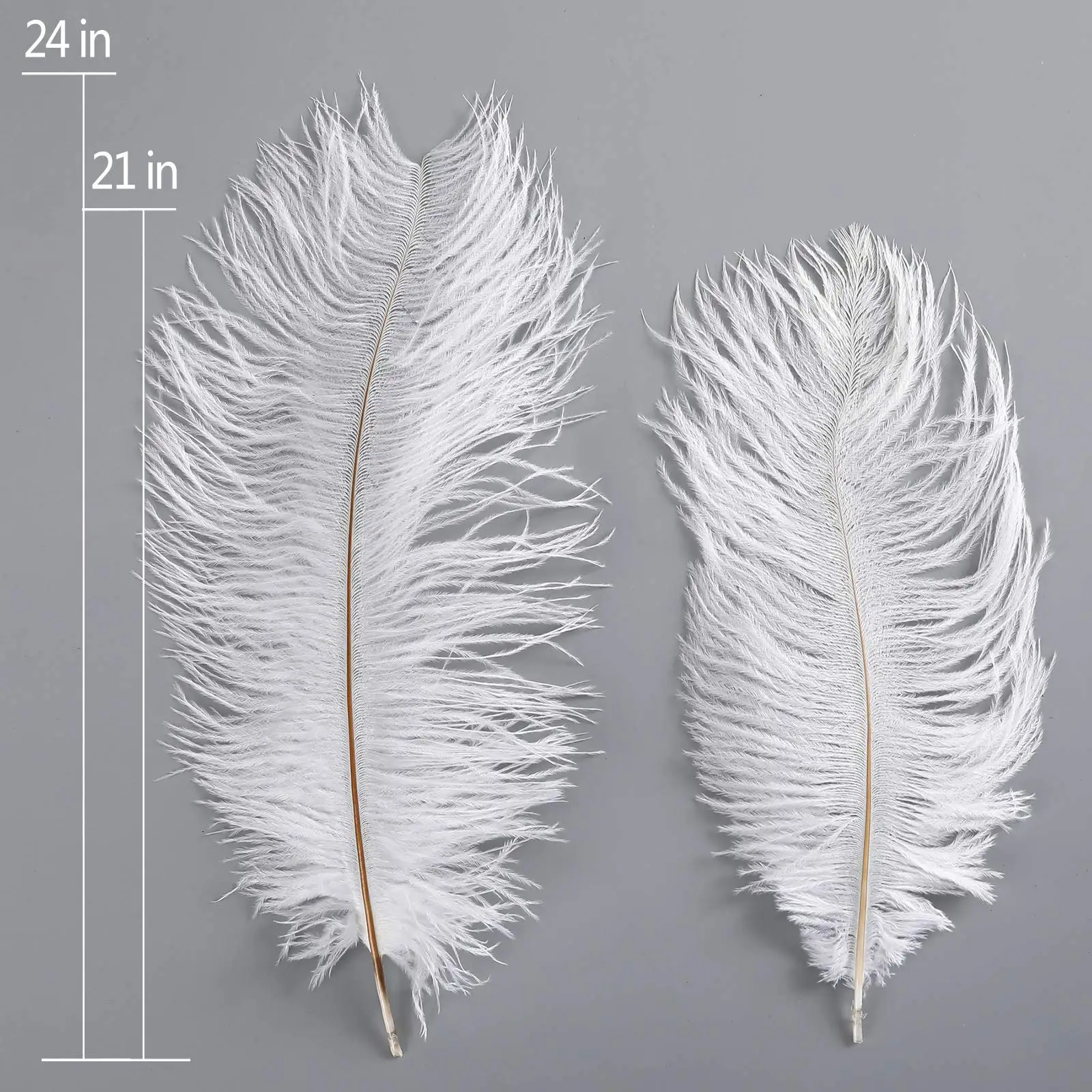 10Pcs 60–65cm Large Ostrich Feathers for Wedding Party Decoration Table Centerpieces Vase Plume Accessories DIY Decor