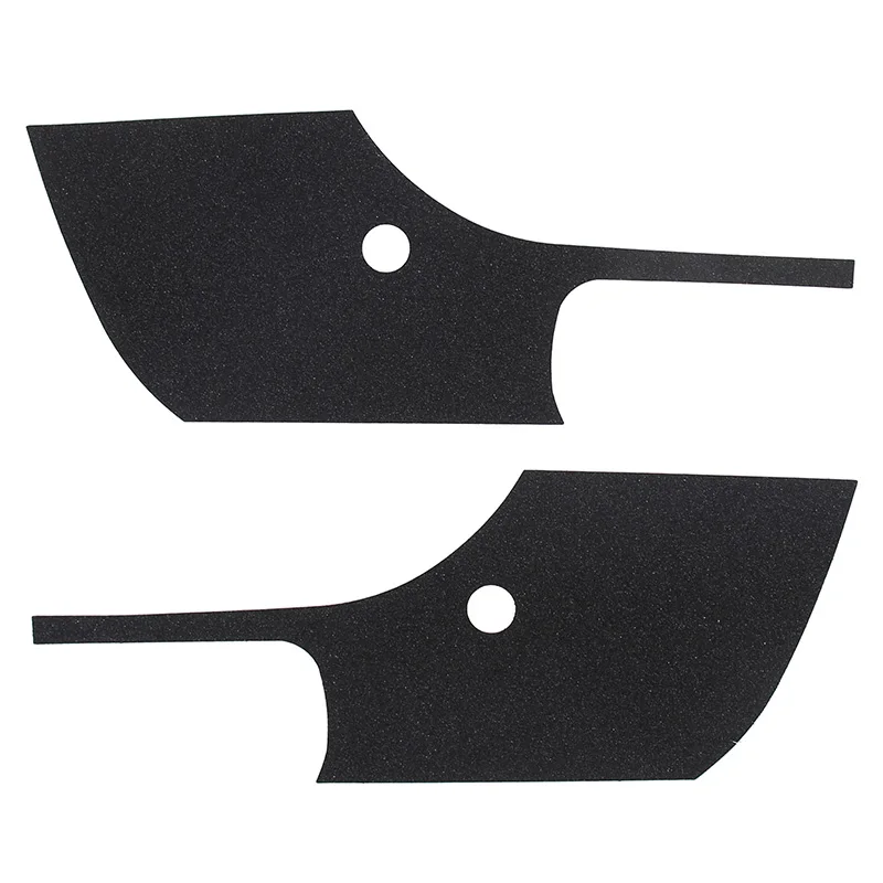 لاند روفر ديفندر 90 110 130 2020-2023 بولي كلوريد الفينيل الأسود المصد الأمامي للسيارة الزاوية الأمامية ملصق الكسوة اكسسوارات السيارات #4