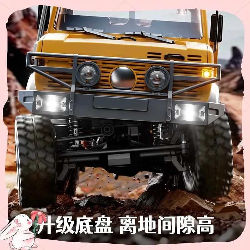 Novo estoque jjrc c8823 unimog brinquedo de carro de controle remoto em escala completa-seis rodas motrizes fora de estrada simulação de escalada veículo presente