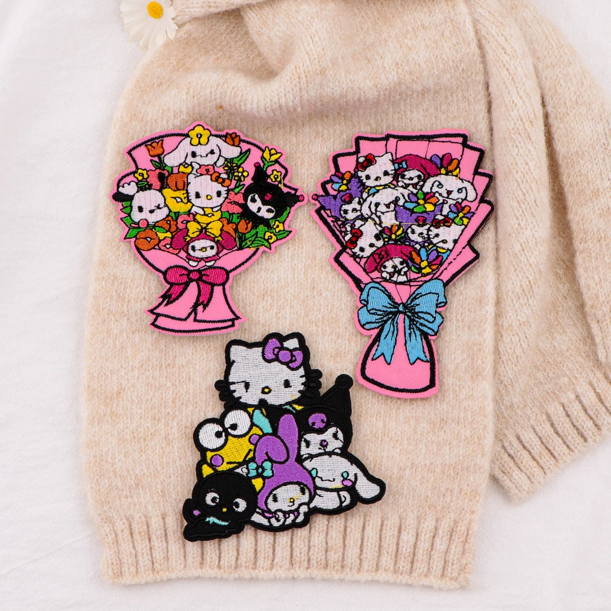 Cute Flowers Patch Embroidery Funny Cartoon Animals Embroidered Logo Garment Accessories Sticker Patches Clothing Gifts for Kids