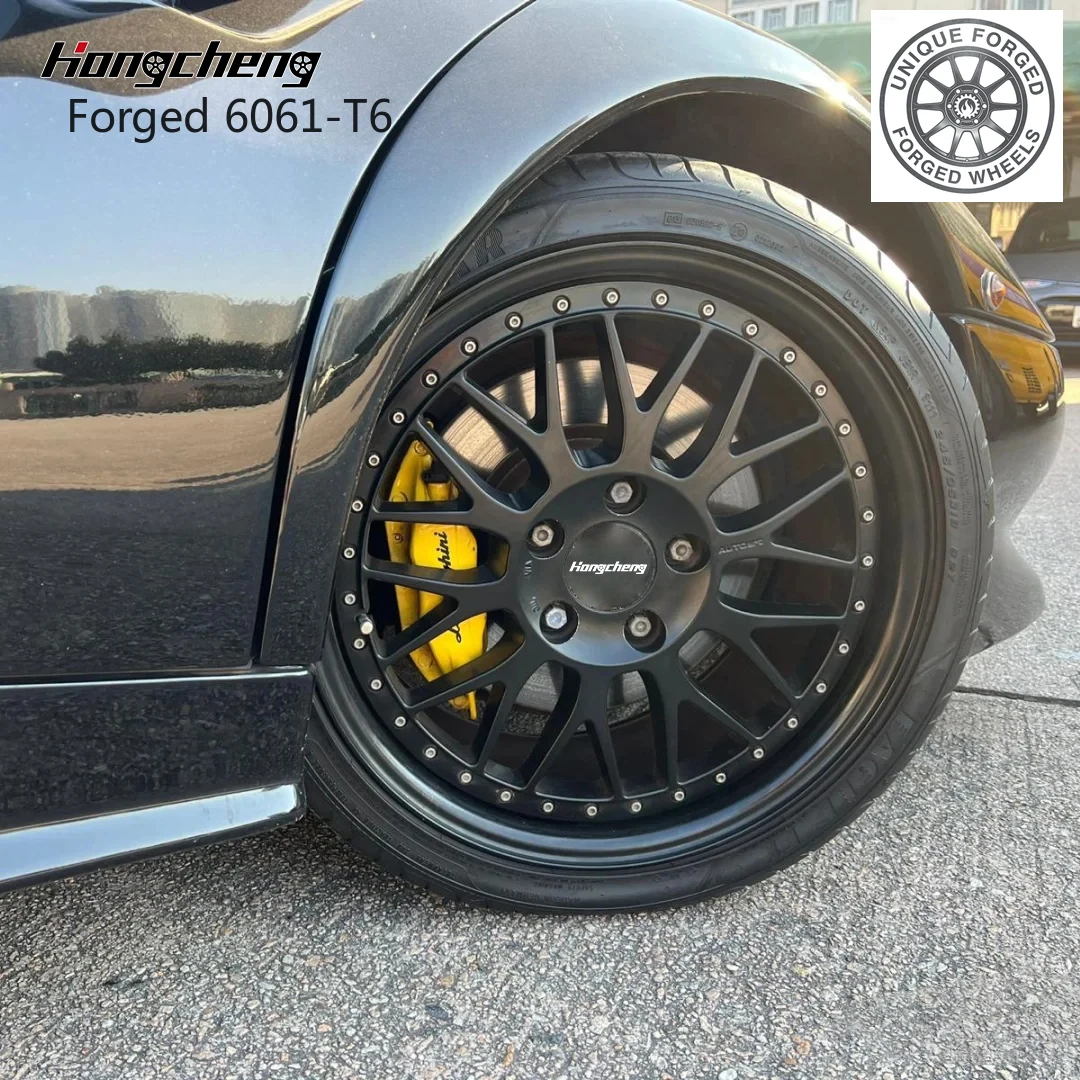 

New model of 262 3-Piece Deep Concave Alloy Forged Wheel 5x120 5x112 5x114.3 18 19 20 21 22 24 Inch Passenger Car Rims for