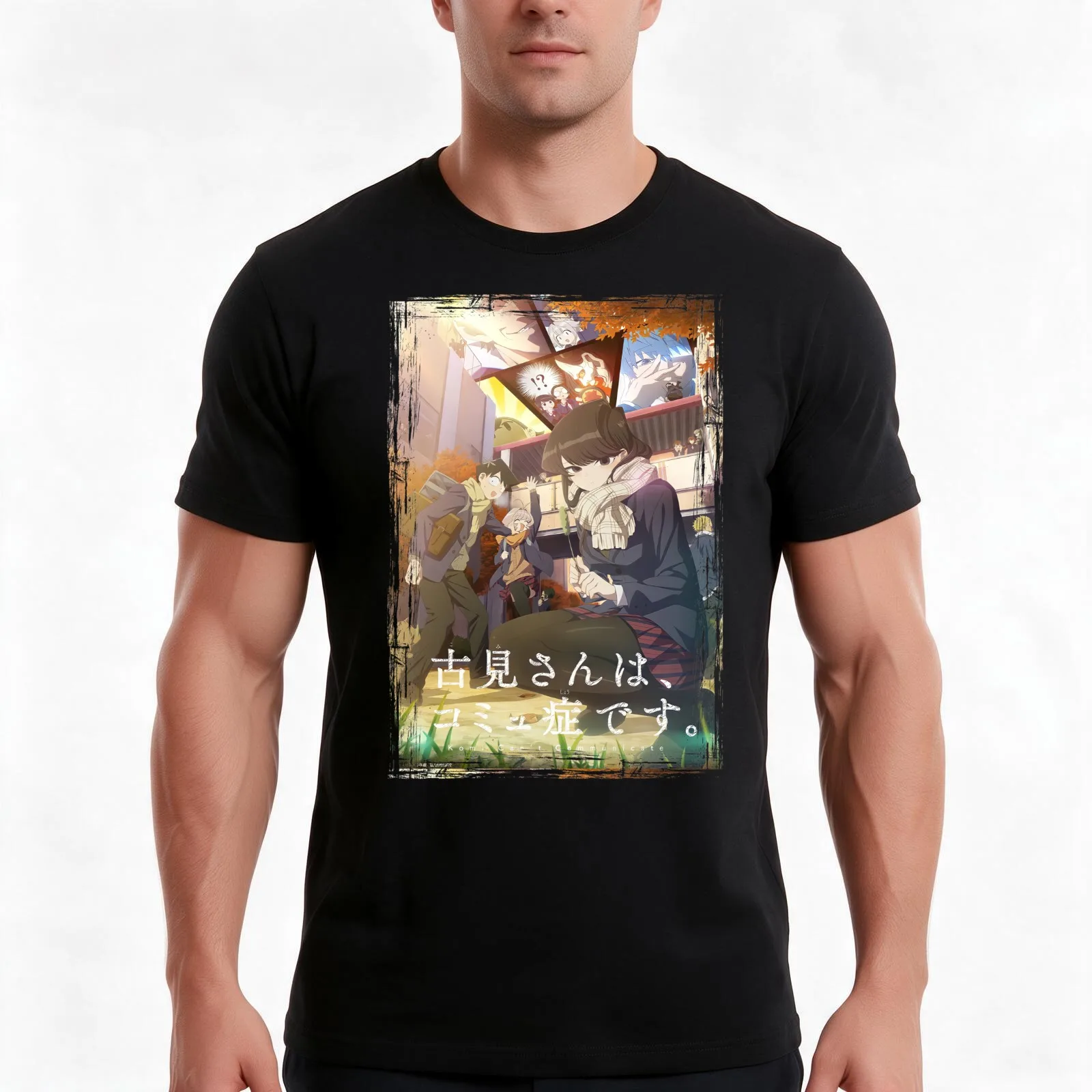 komi cant communicate Season 2 T-Shirt Summer Casual Cotton Tee Oversized Streetwear Tops Vintage Graphic Print 100% Cotton
