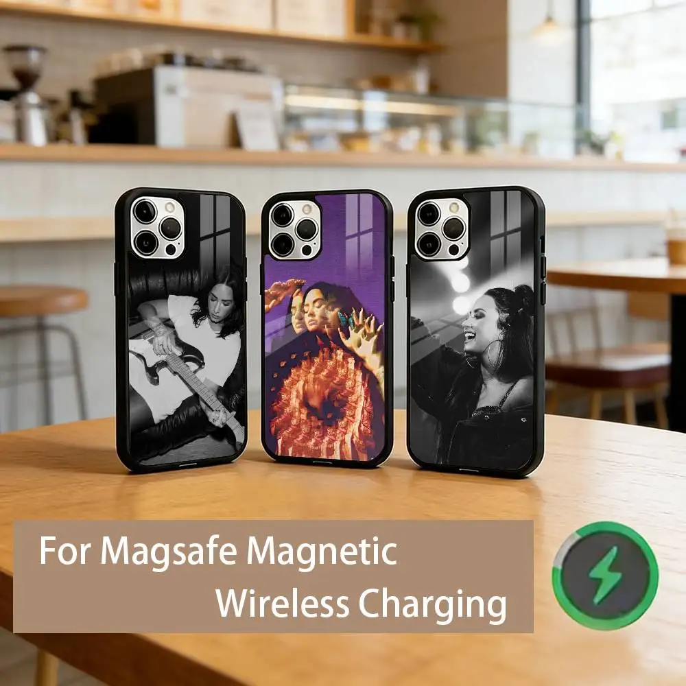 

D-Demi L-Lovato Singer Phone Case For iPhone17,16,15,14,13,12,11 Plus,Pro Magnetic For Magsafe Wireless Charging