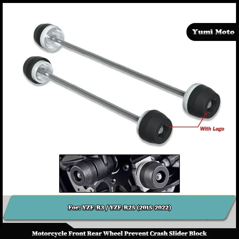 

Мотоциклетное переднее и заднее колесо, вилка, крышка оси, защита от столкновений, слайдер, ступица шпинделя для YAMAHA YZFR3 YZFR25 YZF-R3 YZF-R25 2015-2022