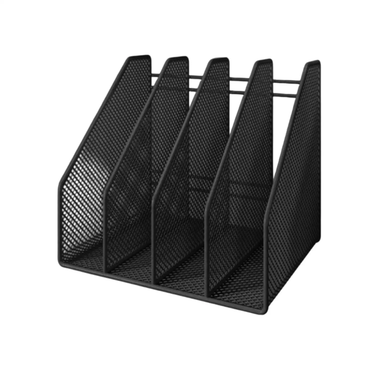 Space Saving Desk Organizer Shelf for Documents and Folders with Sturdy Metal Mesh Base