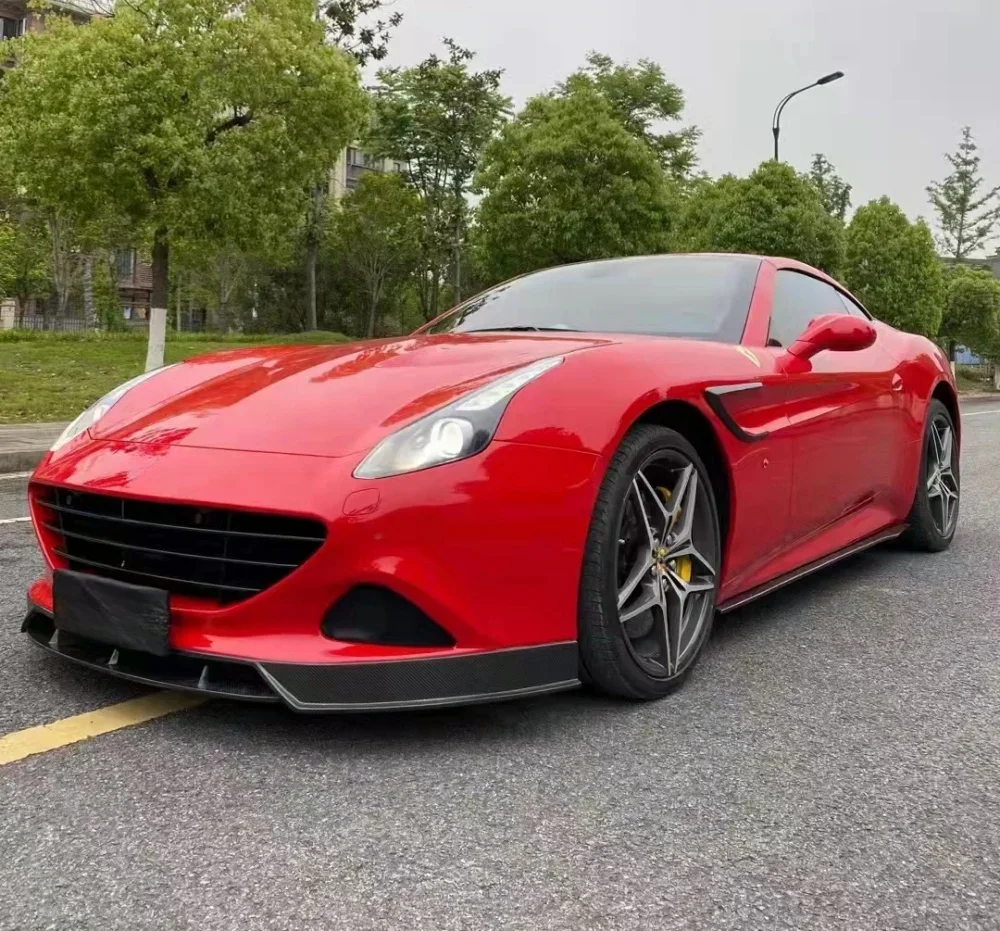 

For Ferrari California modified car accessories, H-style carbon fiber front bumper lip rear diffuser rear spoiler side skirt