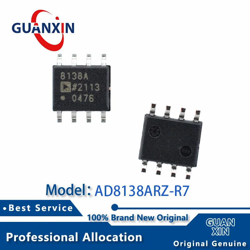 

100% New electronics AD8138ARZ-R7 AD8138ARZ-RL AD8138ARZ SOIC-8 Marking 8138A AD8138