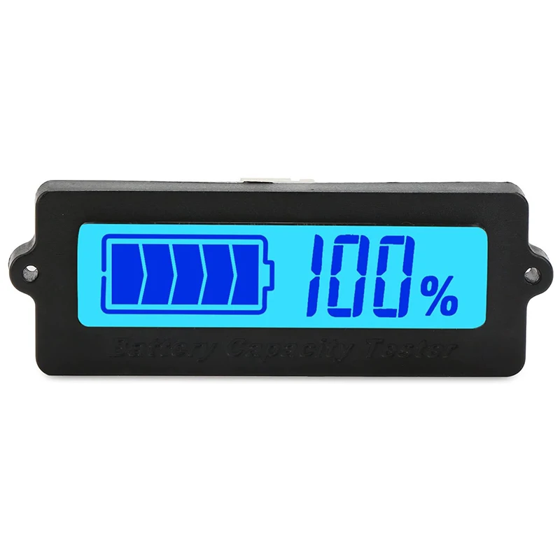 Blue Back-Light LCD Battery Capacity Monitor DC 8-63V Lithium Ion Battery Electric 12V Lead Acid