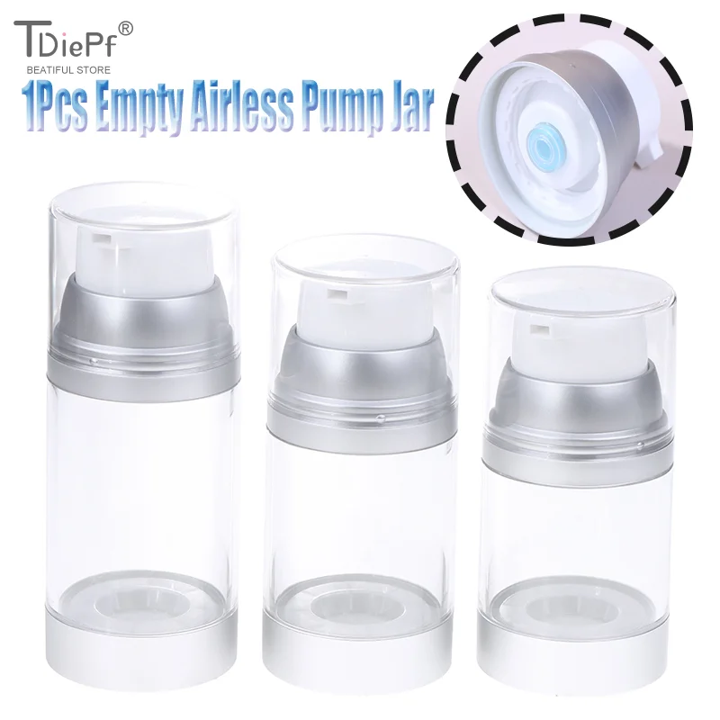 1PCS 100/120/150ML Presse-On Vuoto Pompa Airless Barattolo Riutilizzabile Crema Lozione Bottiglia di Vuoto Contenitore Da Viaggio Portatile sub-bottiglia