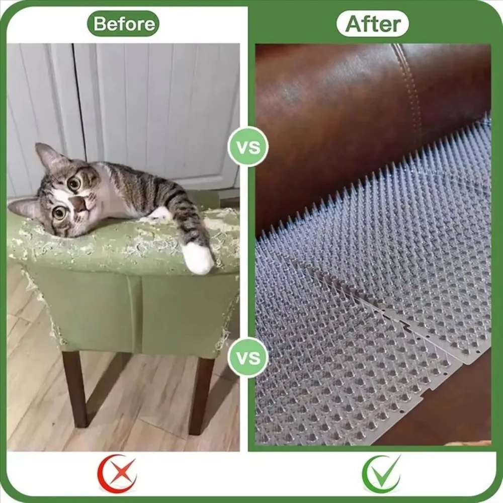 New Plastic Cat Scat Mat Thicken with Spike Cat Repellent Mat Training Pads for Plants Furniture Indoor view 2
