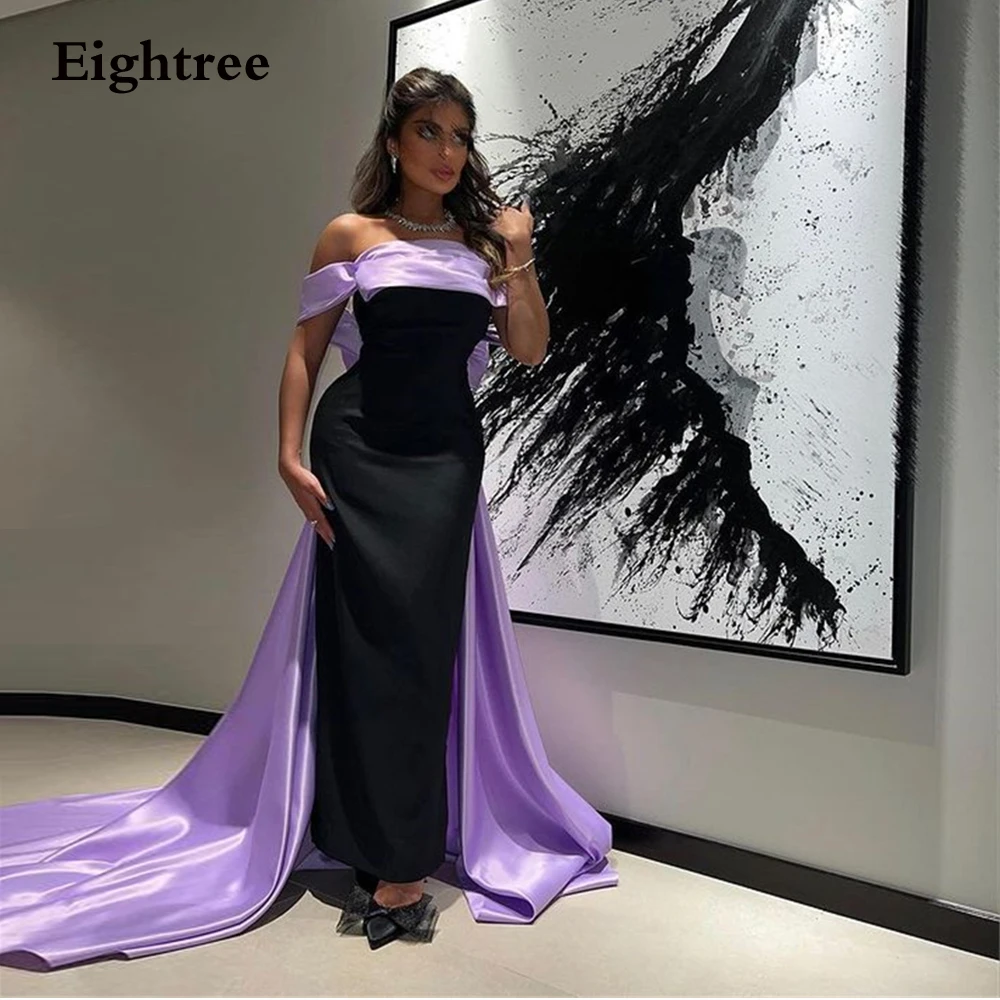 Eightree Vintage Prom Dresses Stain Strapless Bow Abendkleider Dubai Evening Gowns Long Party Event Dress Robes De Soirée 2024