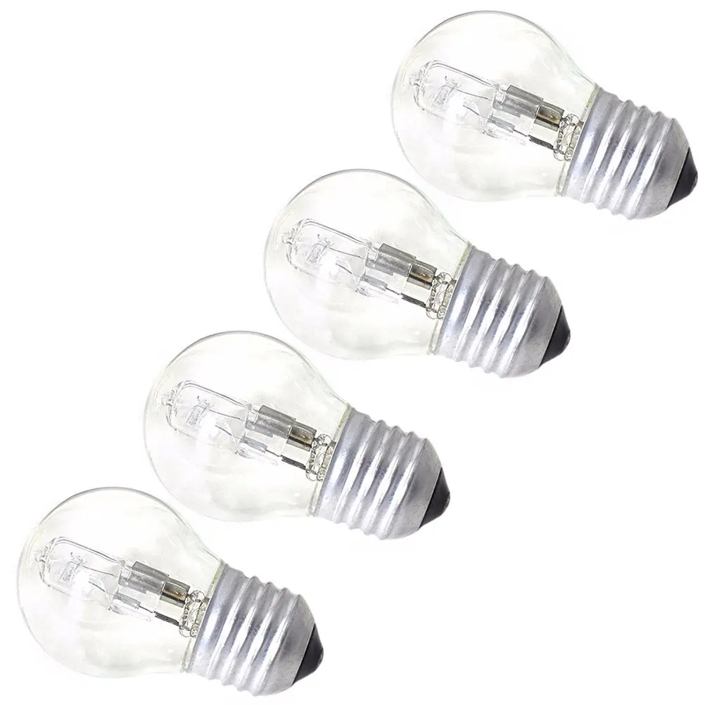 4Pieces Oven Light Bulb Ceramic Glass Heat Resistant Replacement High Brightness Appliance Lamp for Baking Cabinet