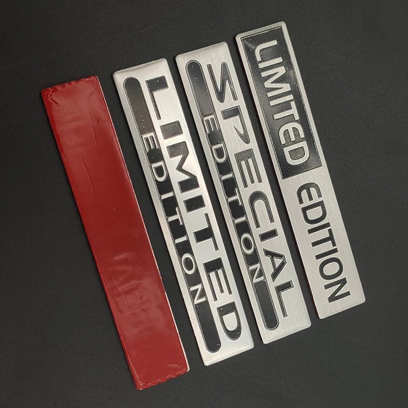 3d Aluminium Special Edition Logo Limited Edition Emblem Sticker Car Interior Exterior Decoration Decal Motorcycle Accessories