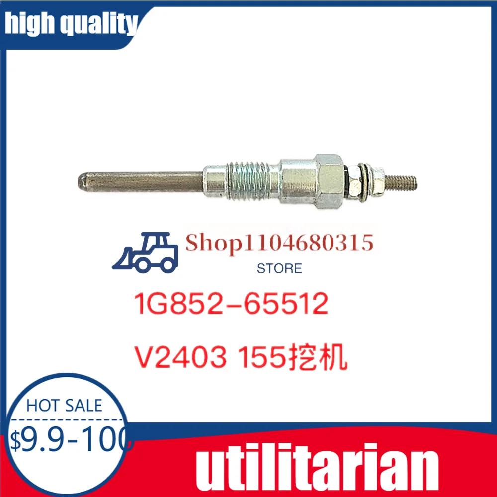 Glow Plug For Kubota 1G911-65510 1G777-65510 16851-65512 1G852-65512 15221-65510 16281-65510 D1105 V1505 D750 D850 D1302 Engine