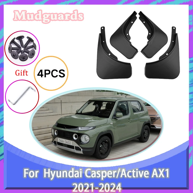 

Авто брызговики для Hyundai Casper аксессуары запчасти активные AX1 2021 2022 2023 2024 брызговики передние задние колеса брызговики инструменты