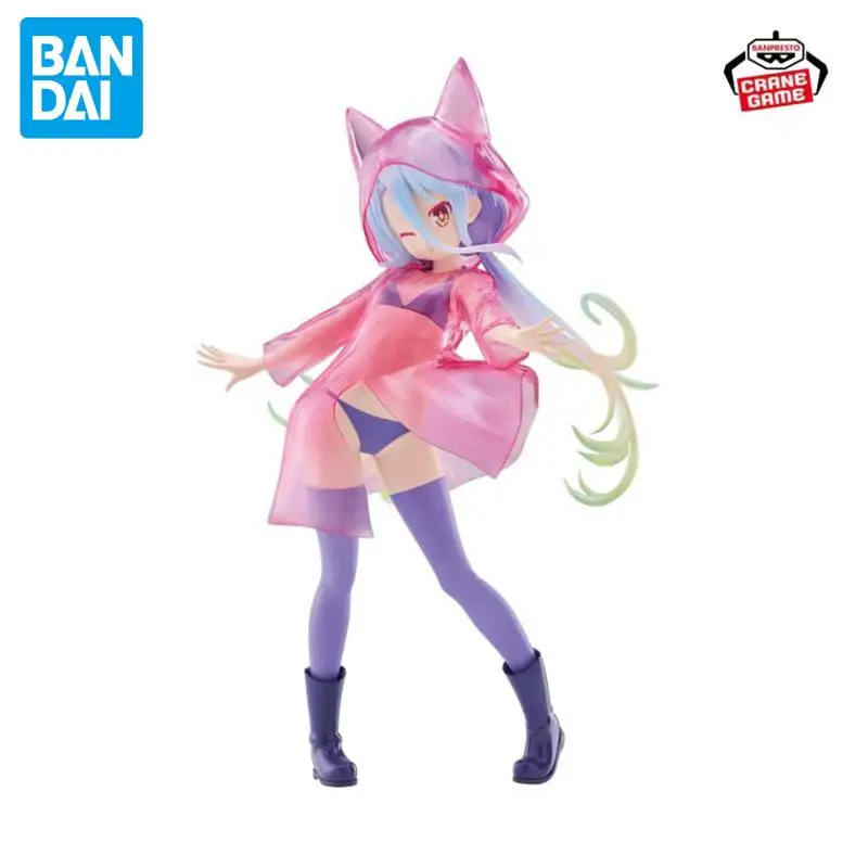

Original BANDAI BANPRESTO NO GAME NO LIFE ESPRESTO-Glittery raincoat Shiro 20cm Anime Figurine Collections Model Toy Gift