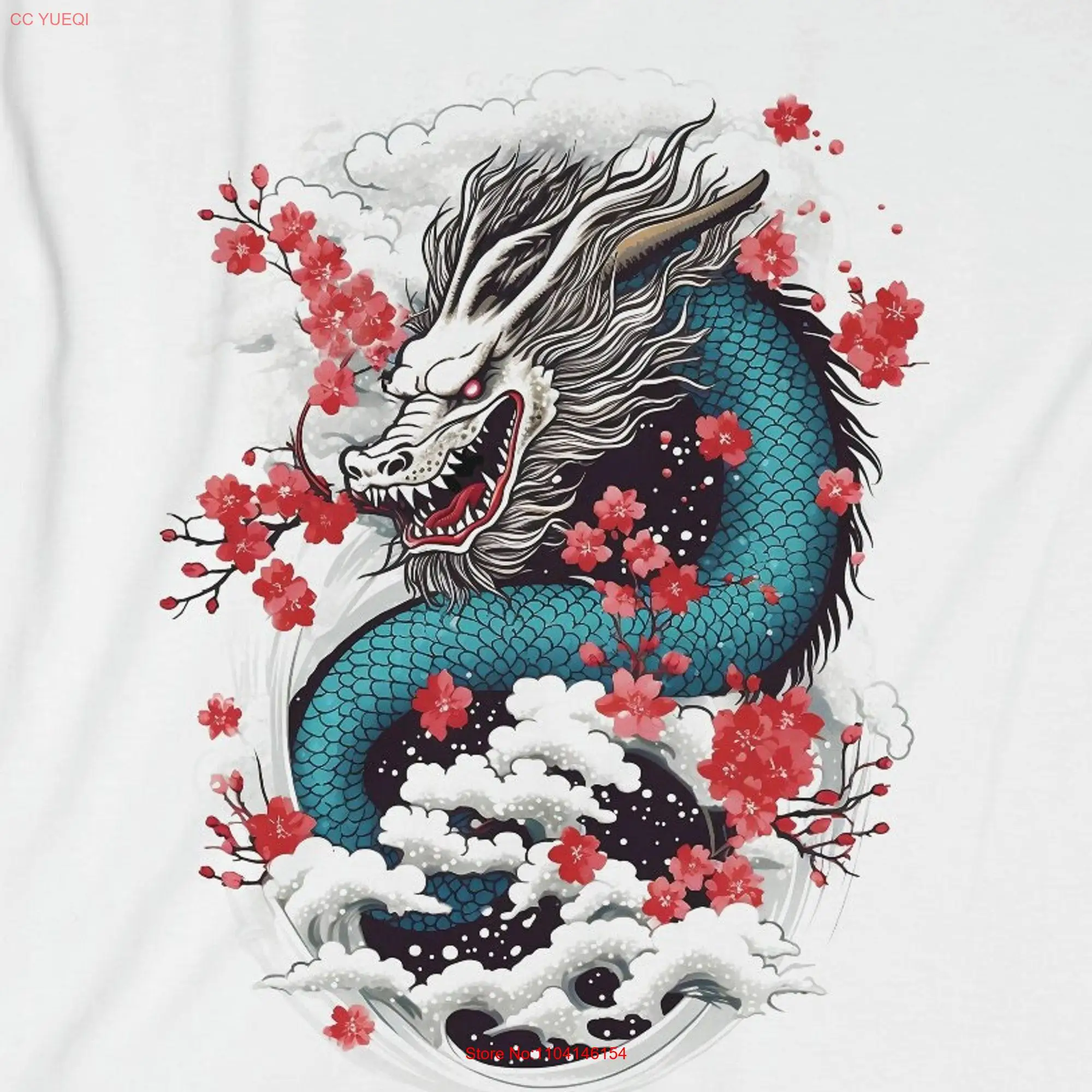 Asian dragon graphic Softstyle T Shirt year of the tee gift long or short sleeves