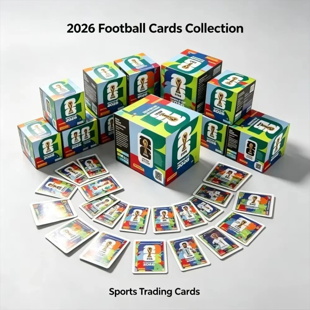 Original Panini FIFA World Cup 2026 Complete Sticker Box, 50 Packs Football Stickers, Collectible Souvenir for Soccer Fans