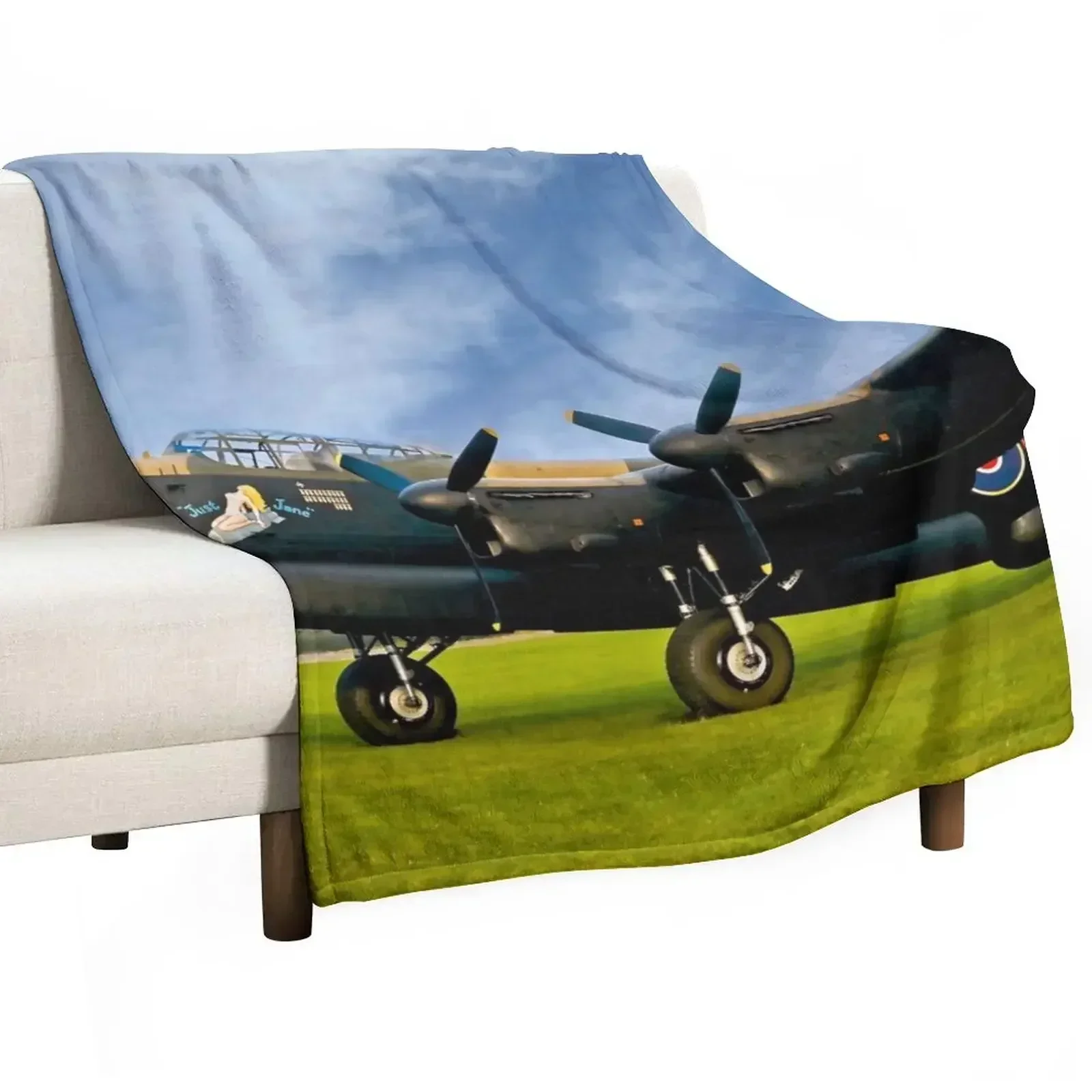 RAF Lancaster Bomber Throw Blanket Cute Blankets For Bed Decorative Beds Blankets