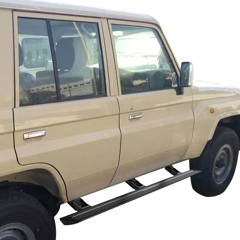 LED White/Blue Side Step Aluminium Thold Running Board LC/LC/LC -