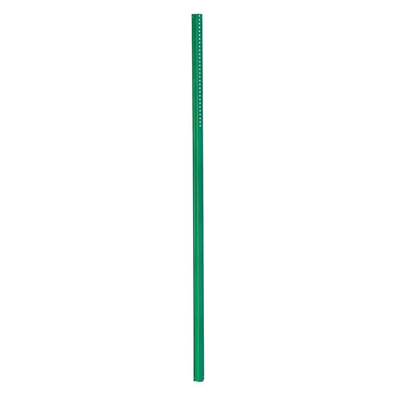 Poteaux de signalisation en U de 8 pieds, lot de 4, verts, robustes, en acier massif, pour clôture de jardin, cour, ferme ou intersection routière