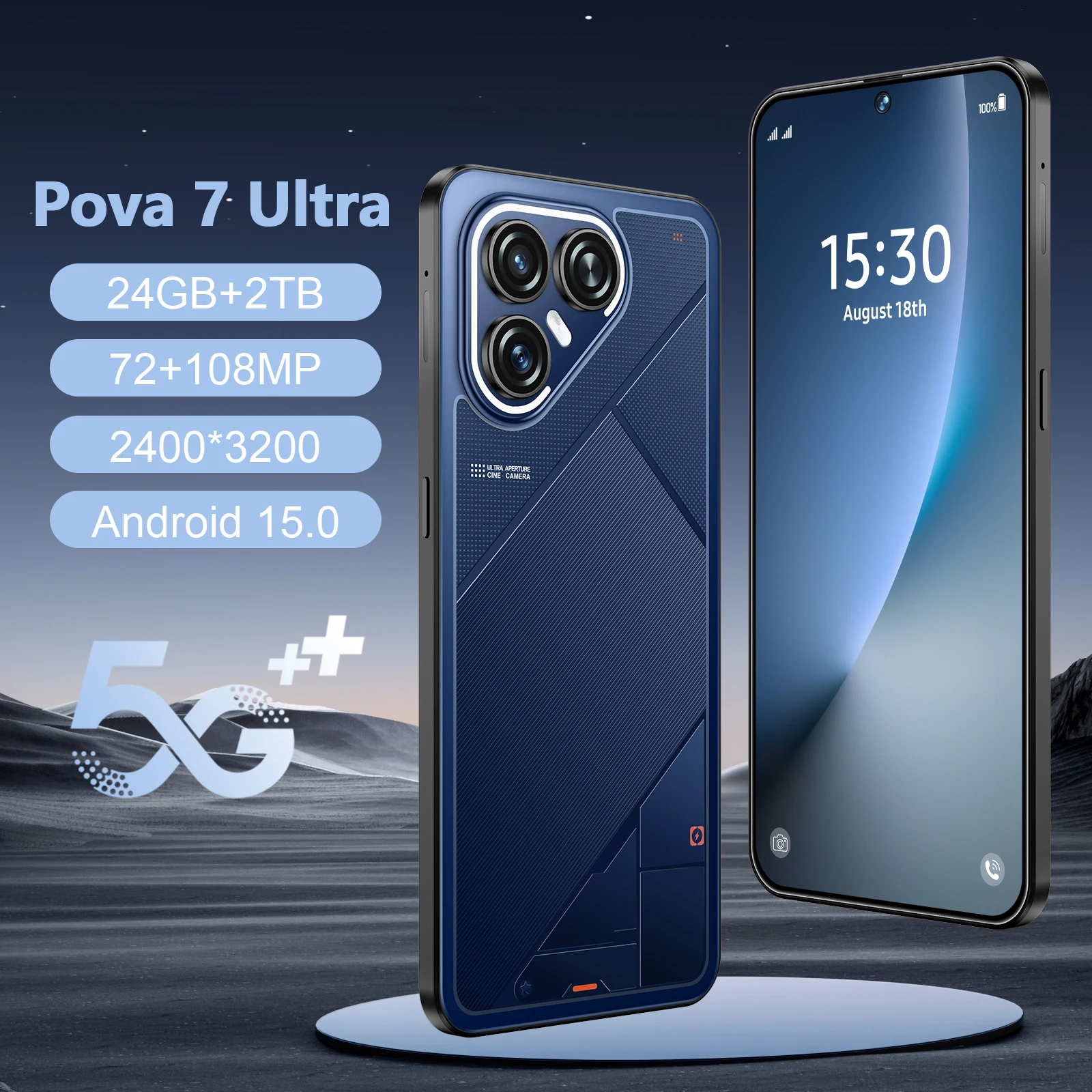 

NEW 2026 NEW Silicone Case For Pova 7 Ultra Moblie Phones Case 7.3 Inch Accessories Smartphone Shockproof Cover 5G High Quality