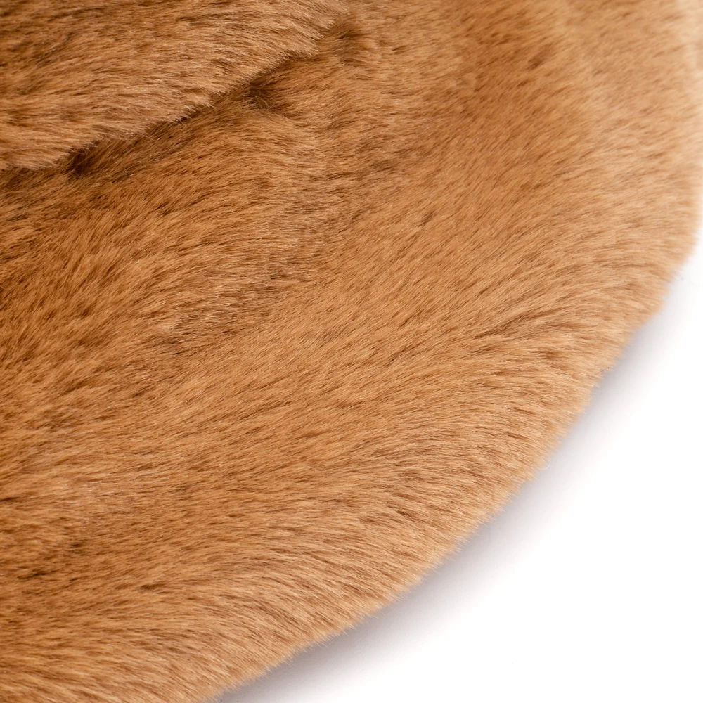 Herbst Winter Korea Faux Pelz Warme Eimer Hüte Frauen Mode Weichen Samt Breiter Krempe Fischer Hut Damen Outdoor Furly hut – Detail 9