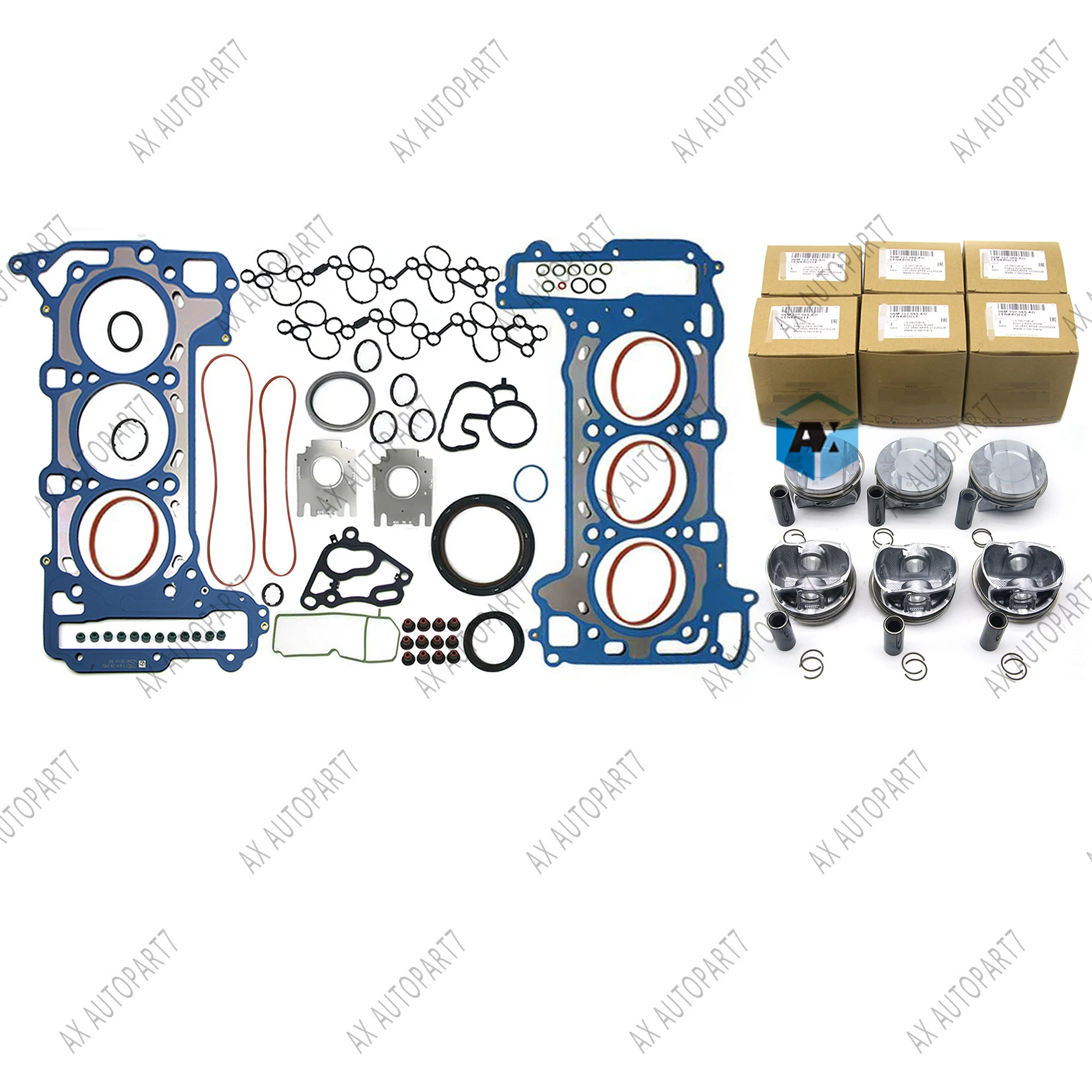 

2025 New Brand Direct Sale Engine Rebuild Overhaul Piston Kit for Porsche Audi A6 S4 S5 Q7 EA839 3.0 TFSI