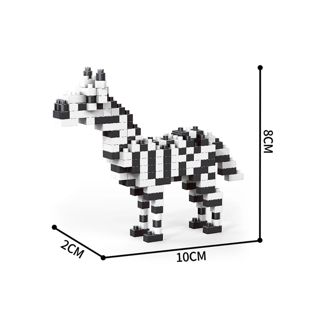 WIST GEBOUWD Alpacas Elanden Giraffen Kleine Dieren Micro Mini Bouwstenen Speelgoed-Eenvoudige montage, Educatief cadeau voor kinderen DIY Decor