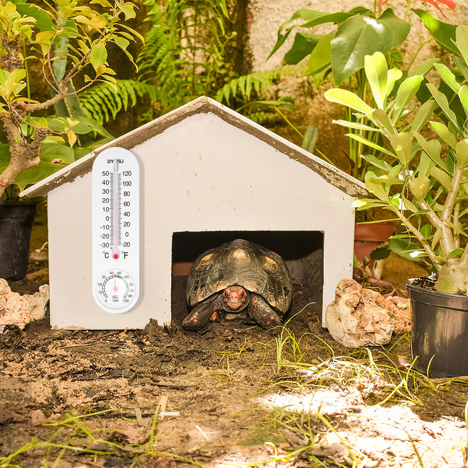 

Temperature Humidity Display Indoor Monitor Thermometer Hygrometer for Bathroom Greenhouse Balcony Room Temperature Tester