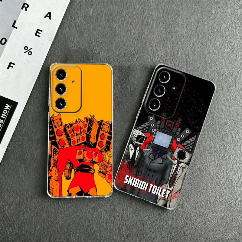 Skibidi Toilet Phone Case for Samsung A57 A56 A55 A54 A17 A16 A15 A14 A37 A36 A35 A34 A27 A26 A25 A24 A07 A06 A05S A04S M33 Note