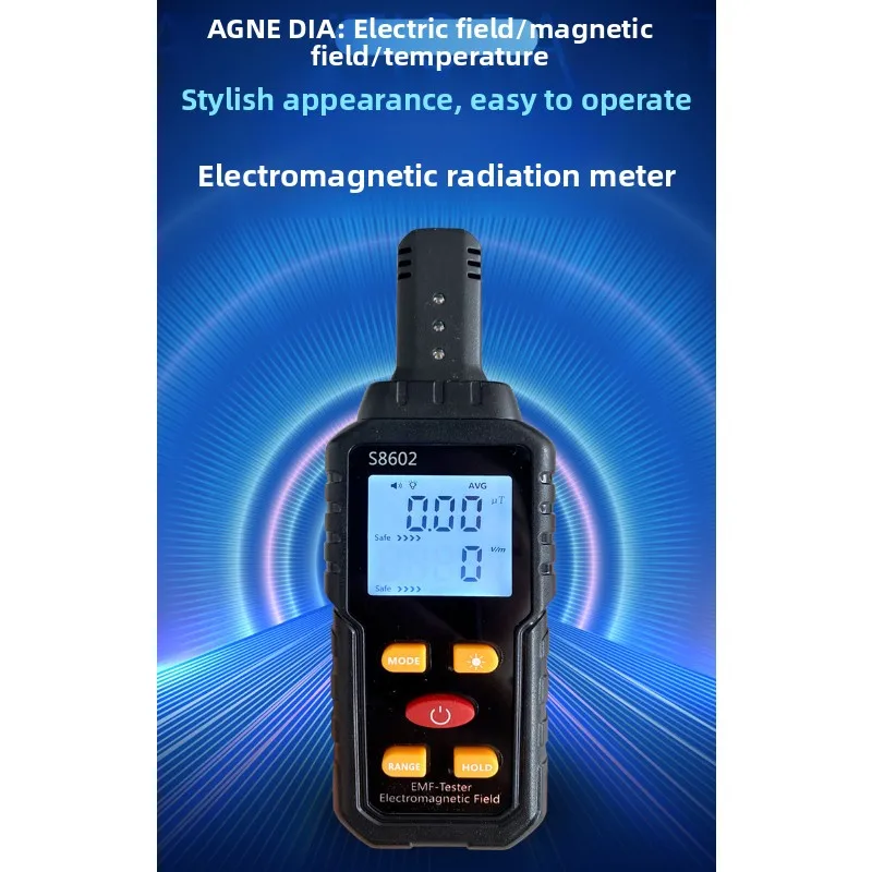 Electromagnetic Radiation Detector Professional EMF Tester Magnetic Field Monitor Radio Wave Signal Detection Instrument