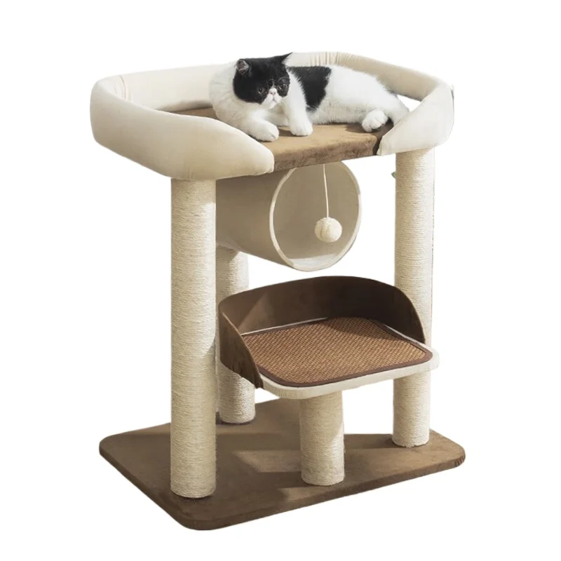 

Cat climbing frame, large bed, large, scratching board, space capsule, climbing, sisal column, sponge