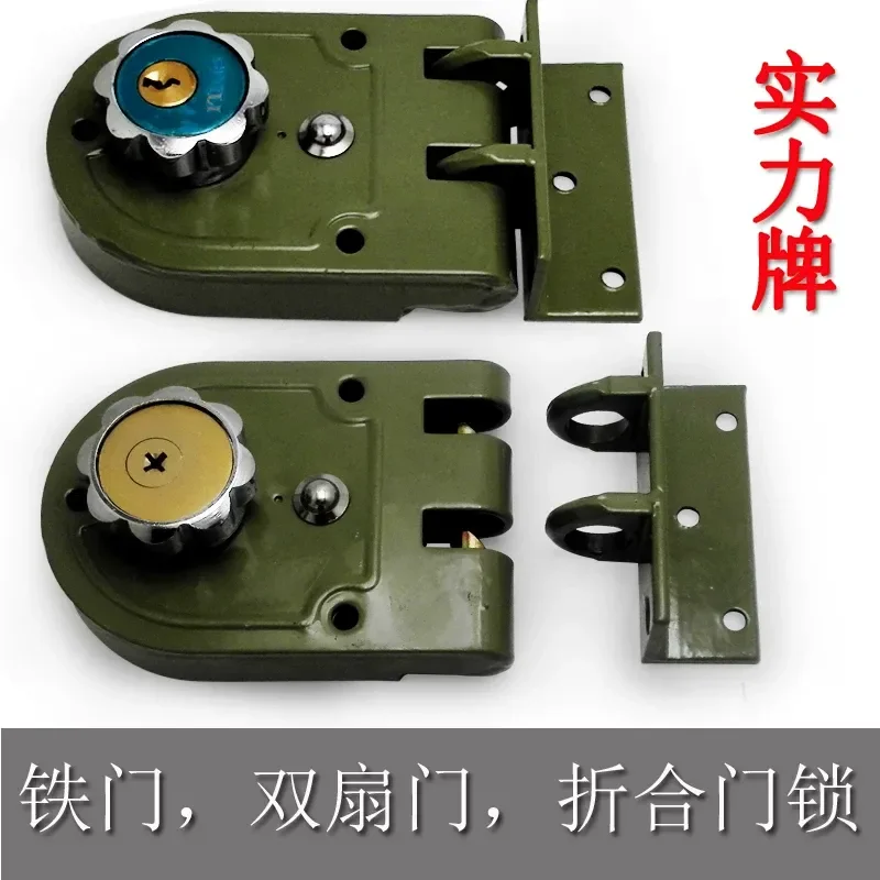 For Push-pull Moving Track Door Lock Strength Tiger Lock Old-fashioned Double-opening Iron Door Sliding Door Anti-theft Pry