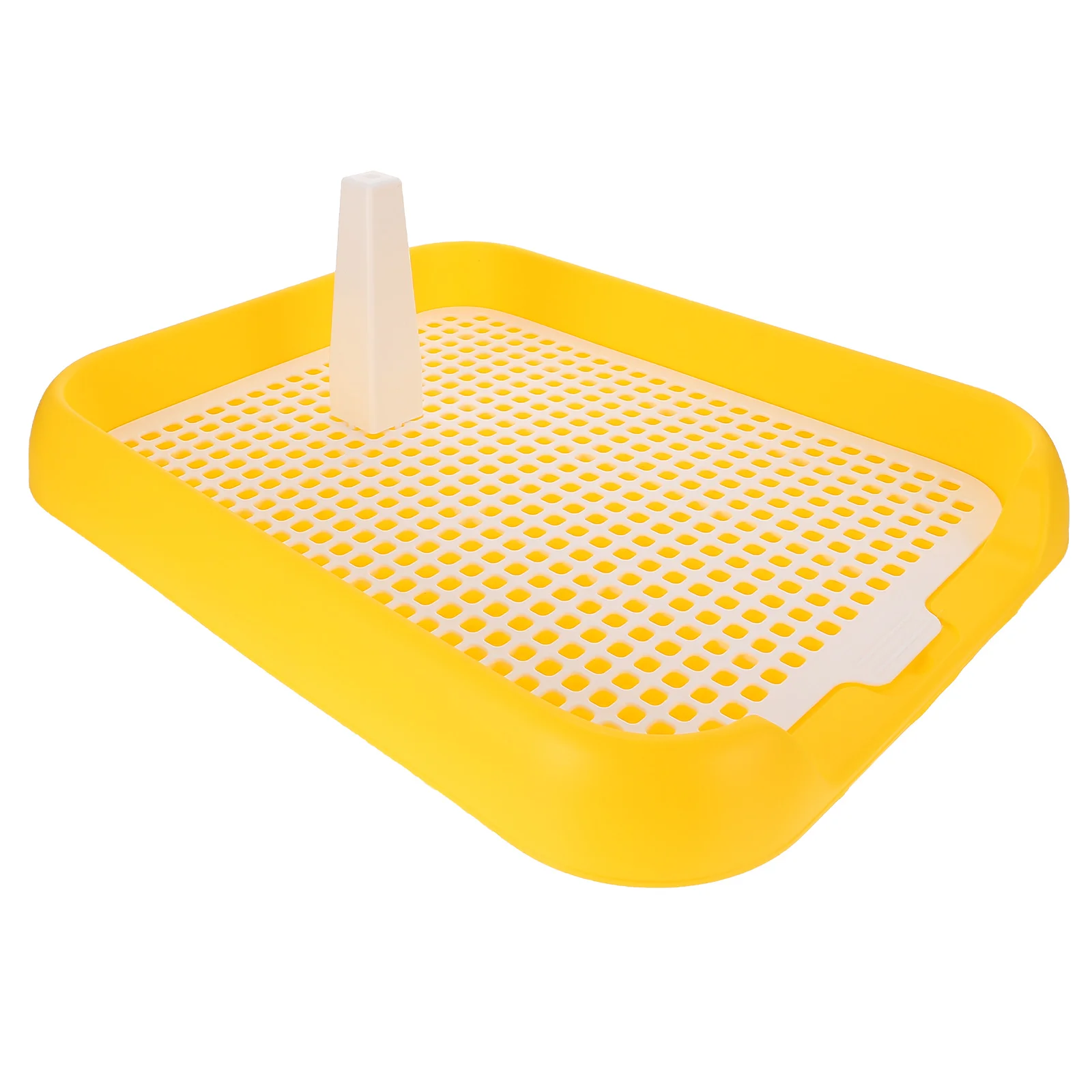 

Pet Toilet Holder Dog Pee Pad Indoor Potty Collapsible Water Bowls for Dogs Yellow Pp Grid