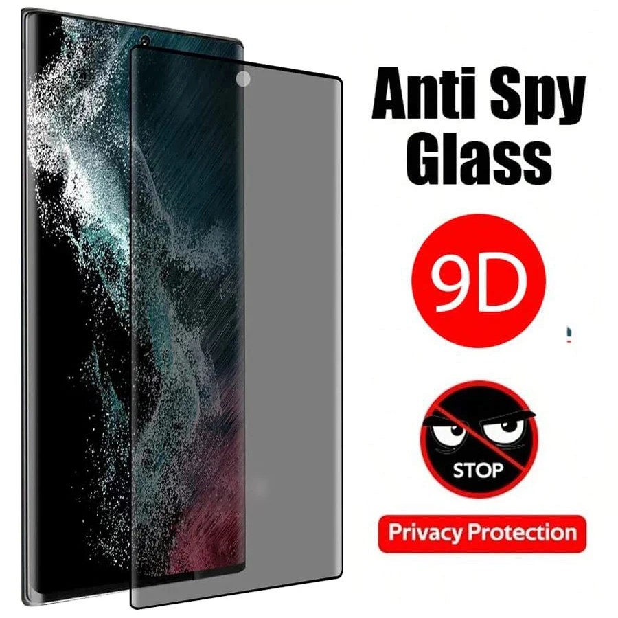 

Privacy Screen Protectors For Samsung S24 Ultra S24+ S23 Ultra S22 Plus S21 S20 FE S10e S9 S8 Note10 Lite 8 9 M31S AntiSpy Glass
